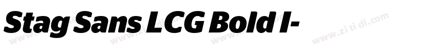 Stag Sans LCG Bold I字体转换 Stag Sans LCG Bold I字体转换